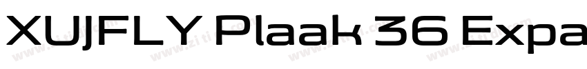 XUJFLY Plaak 36 Expa字体转换